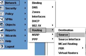 Configuring Source Based Routing Juniper Networks